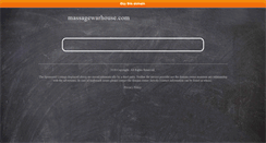 Desktop Screenshot of massagewarhouse.com